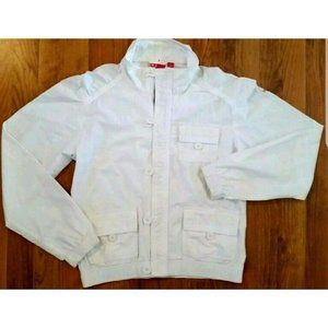 Puma Athletic Casual Jacket Zipper Cotton White